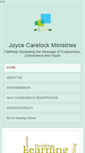 Mobile Screenshot of joycecarelockministries.org